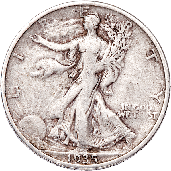 1935-S Liberty Walking Half Dollar CIRC