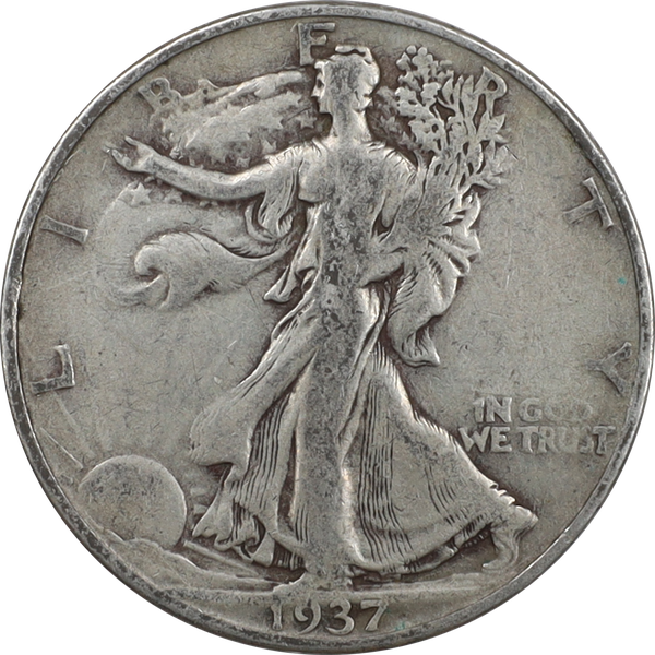 1937-D Liberty Walking Half Dollar