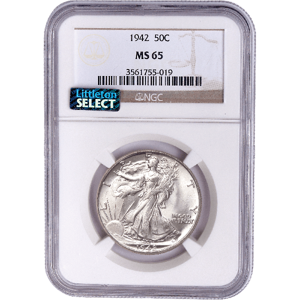 1942 Liberty Walking Half Dollar PF66 | Littleton Coin Company