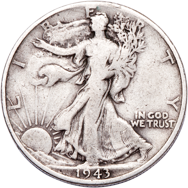 1943-D Liberty Walking Half Dollar VG