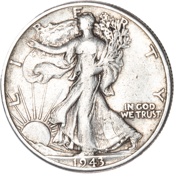 1943-D Liberty Walking Half Dollar F