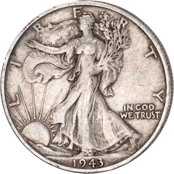 激レア！　神代楢　WHAT WE WANT 1943-S Liberty Walking Half Dollar VF | Littleton Coin Company