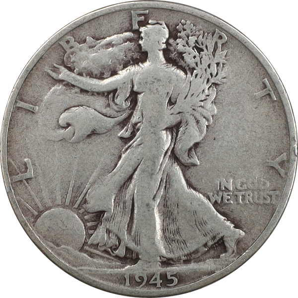 1945-S Liberty Walking Half Dollar VG