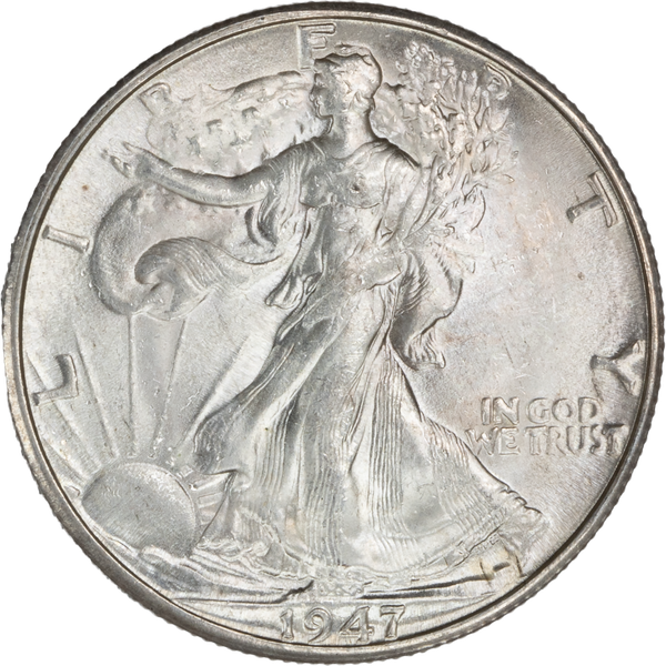1947-D Liberty Walking Half Dollar MS63 | Littleton Coin Company