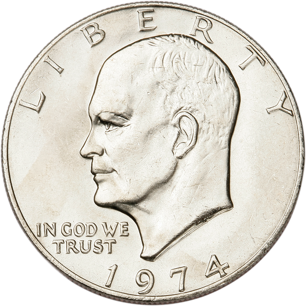 1974 Eisenhower Dollar, Copper-Nickel Clad MS60