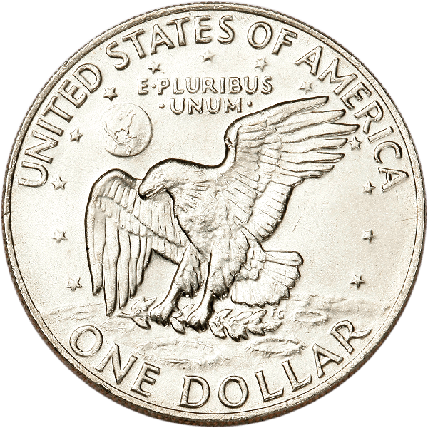 1974 Eisenhower Dollar, Copper-Nickel Clad MS60 | Littleton Coin