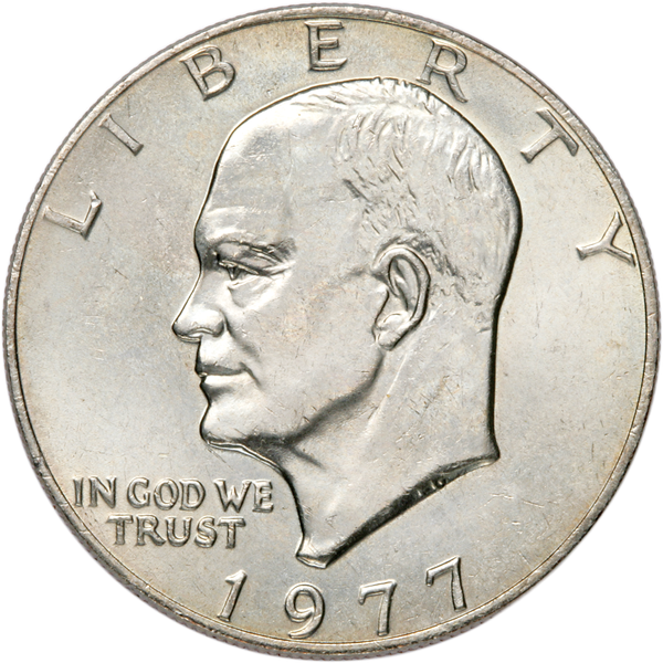 1977 Eisenhower Dollar, Copper-Nickel Clad MS60