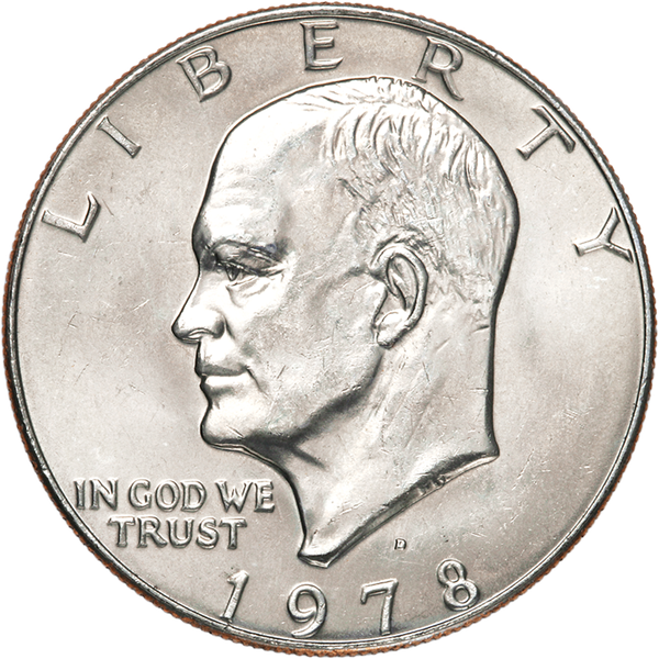 1978-D Eisenhower Dollar, Copper-Nickel Clad MS60