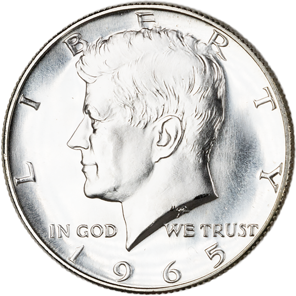 1965 Kennedy Half Dollar From Special Mint Set