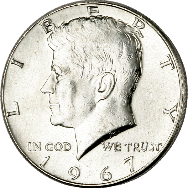 1967 Kennedy Half Dollar, Uncirculated