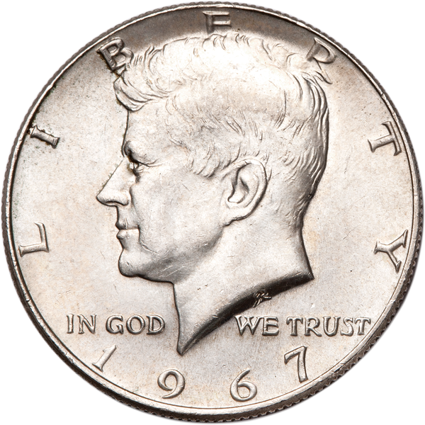 1967 Kennedy Half Dollar, Circulated