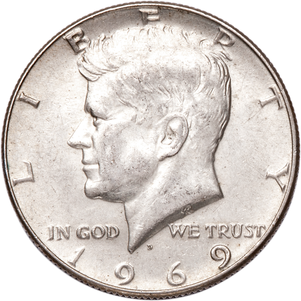 1969-D Kennedy Half Dollar, Circulated