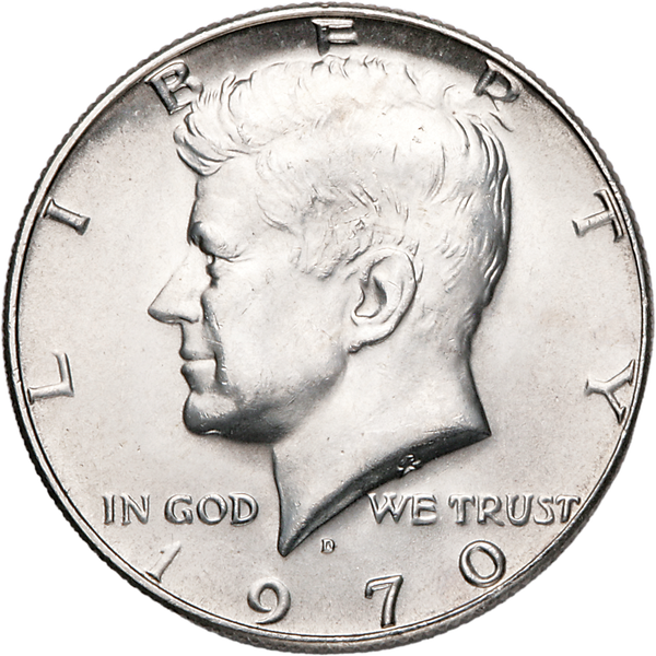 1970-D Kennedy Half Dollar MS60