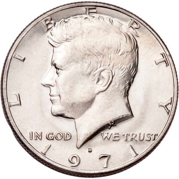 1971-D Kennedy Half Dollar MS60