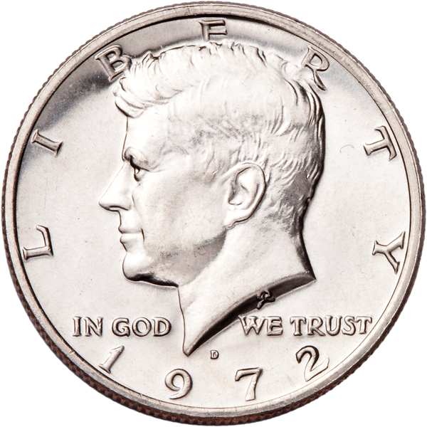 1972-D Kennedy Half Dollar MS60