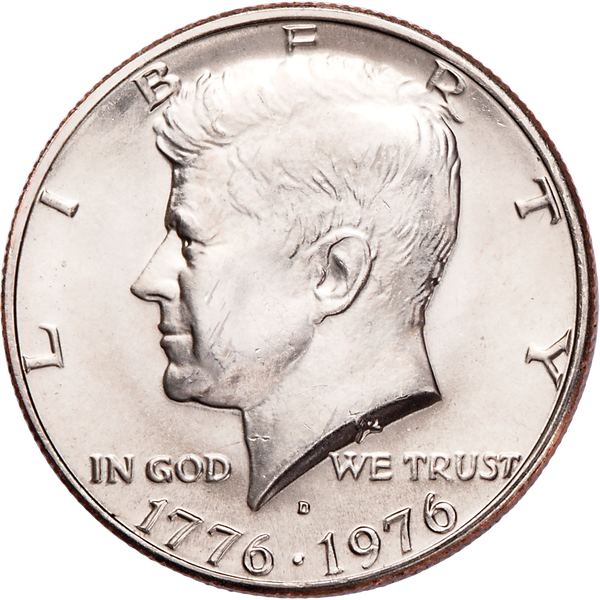 1976-D Kennedy Half Dollar MS60