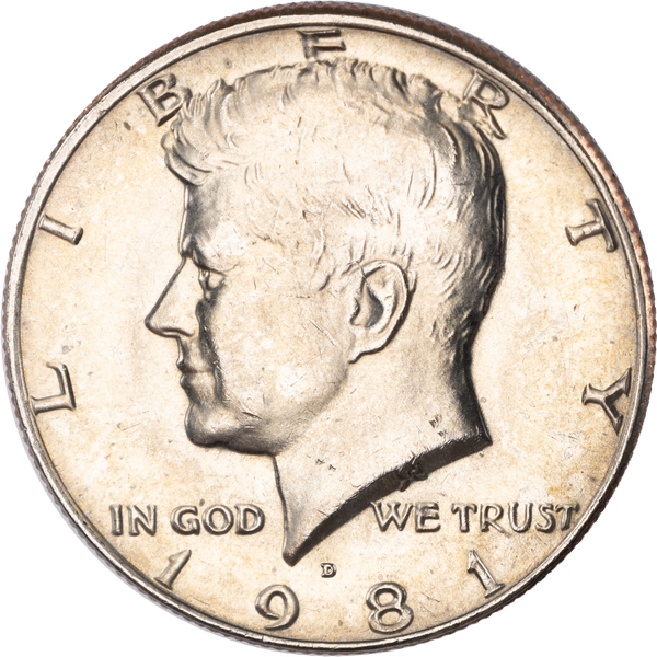 1981-D Kennedy Half Dollar MS60