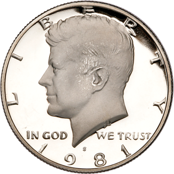 1981-S Kennedy Half Dollar, Filled 