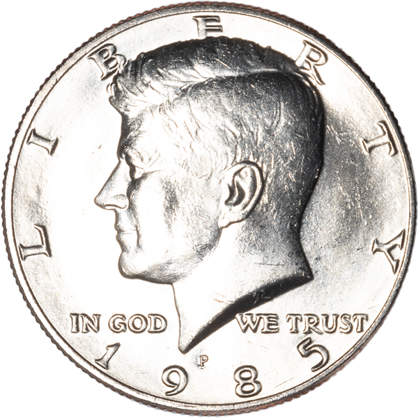 1985-P Kennedy Half Dollar MS60