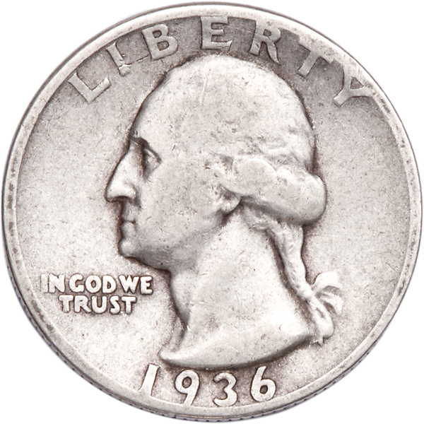 1936 Washington Silver Quarter CIRC