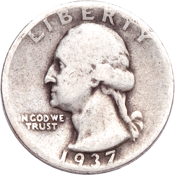1937-D Washington Silver Quarter CIRC