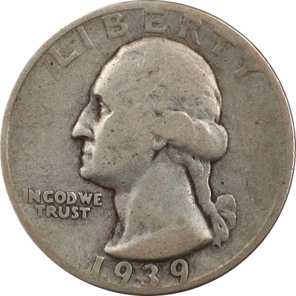 1939-S Washington Silver Quarter