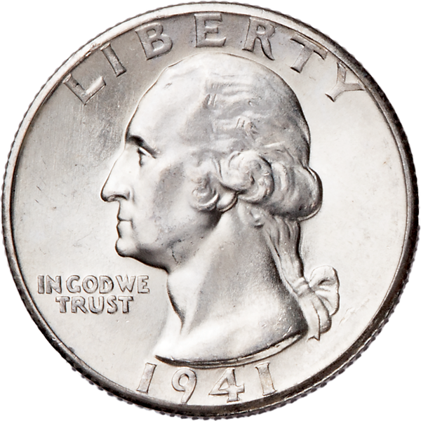 1941-D Washington Silver Quarter