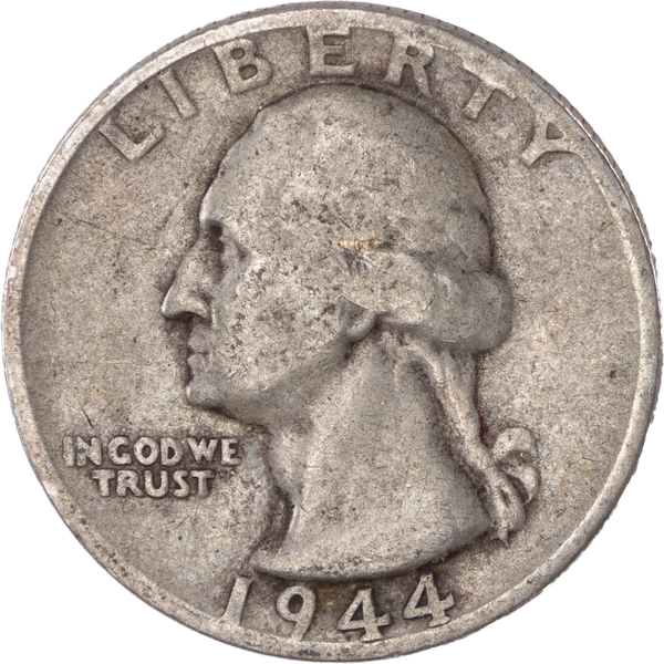 1944-S Washington Silver Quarter VG