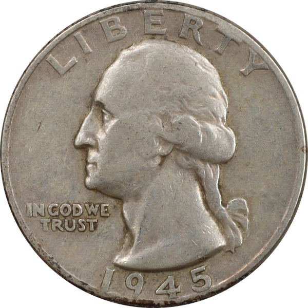 1945 Washington Silver Quarter VF