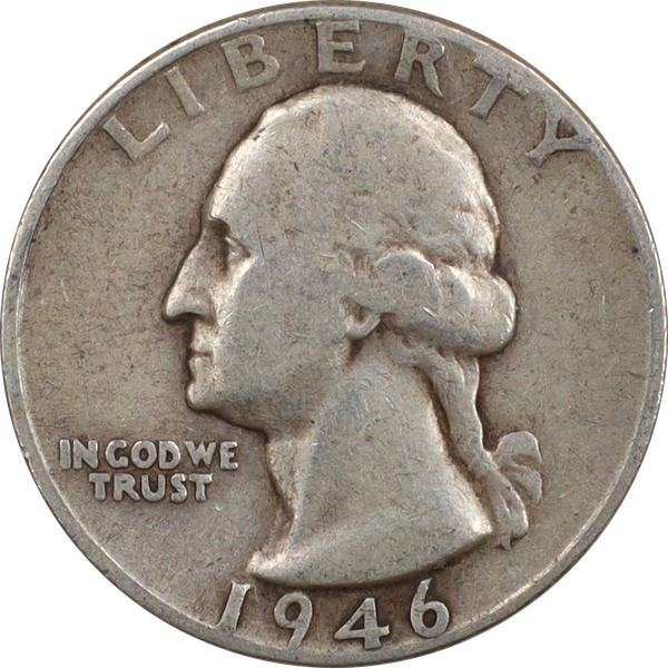 1946 Washington Silver Quarter F