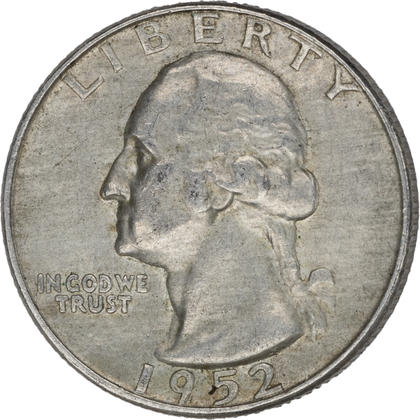 1952-D Washington Silver Quarter XF
