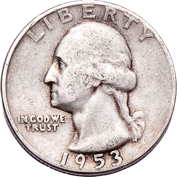 1953 Washington Silver Quarter CIRC