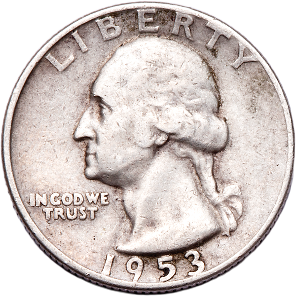1953-D Washington Silver Quarter CIRC