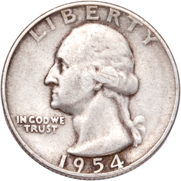 1954-S Washington Silver Quarter CIRC