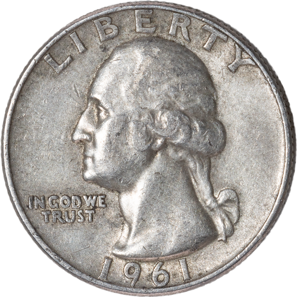 1961-D Washington Silver Quarter CIRC
