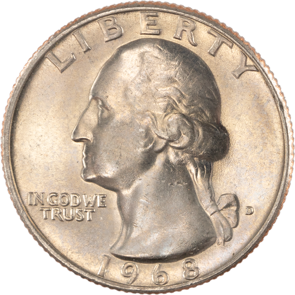 1968-D Washington Quarter MS60