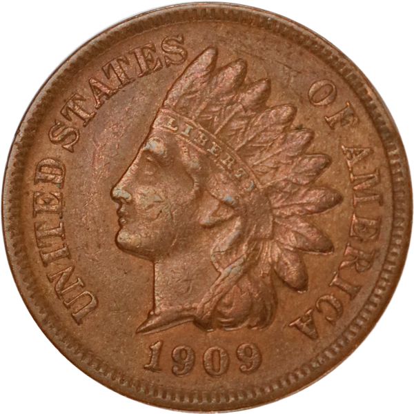1909-S Indian Head Cent, Variety 3, Bronze XF#2