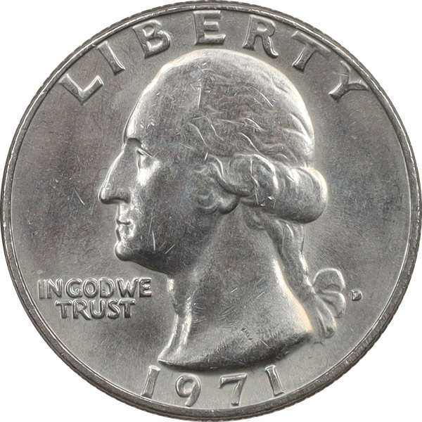 1971-D Washington Quarter MS60