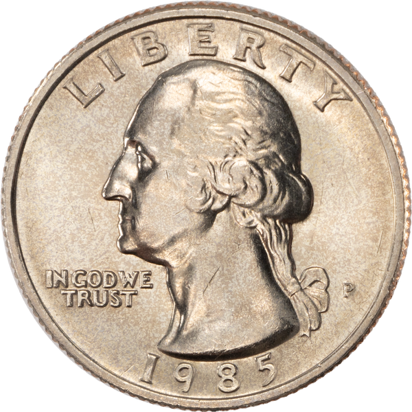 1985 Washington Quarter MS60
