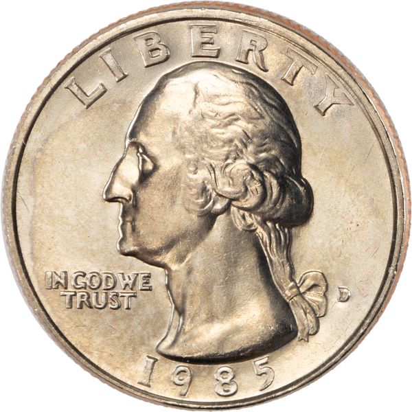 1985-D Washington Quarter MS60