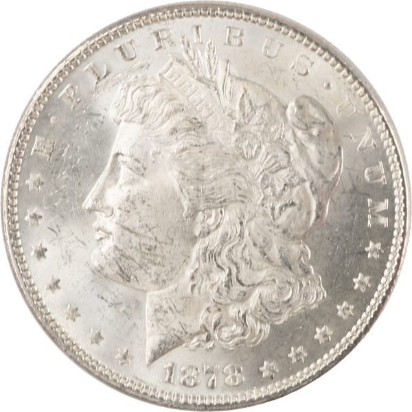 1878 7 Tail Feathers Morgan Silver Dollar, 2nd Reverse