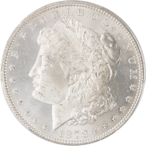 1878 Morgan Silver Dollar, 7 Feathers, 3rd Reverse XF#2