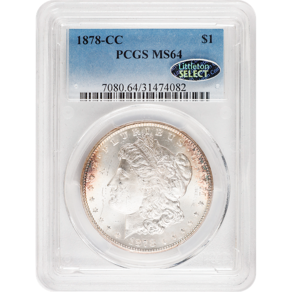1878-CC Morgan Silver Dollar MS64 | Littleton Coin Company