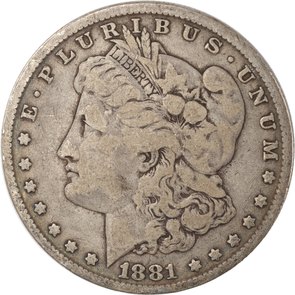 1881 Morgan Silver Dollar VG