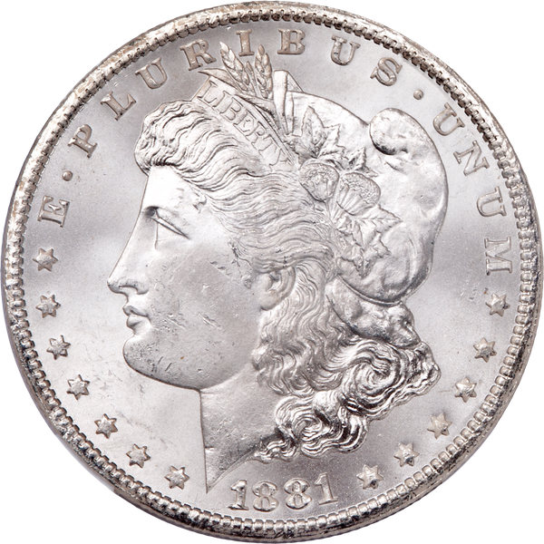 1881-CC Morgan Silver Dollar MS64