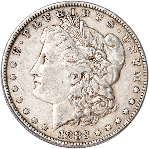 1882-O Morgan Silver Dollar XF