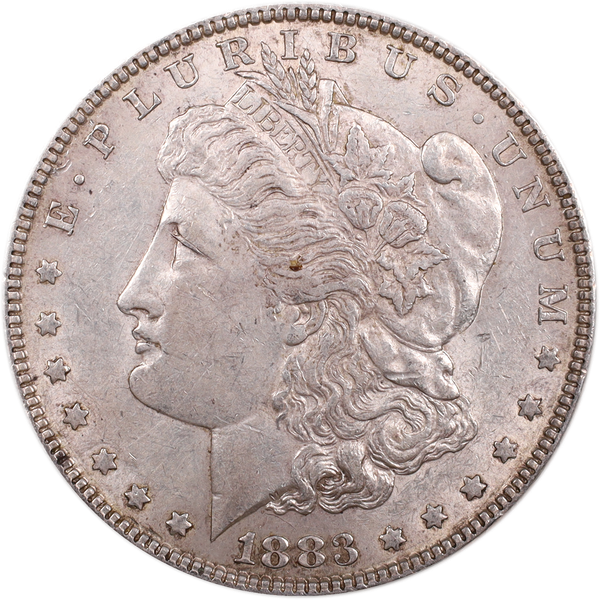 1883 Morgan Silver Dollar AU50