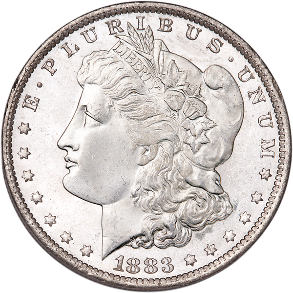 1883-O Morgan Silver Dollar MS60