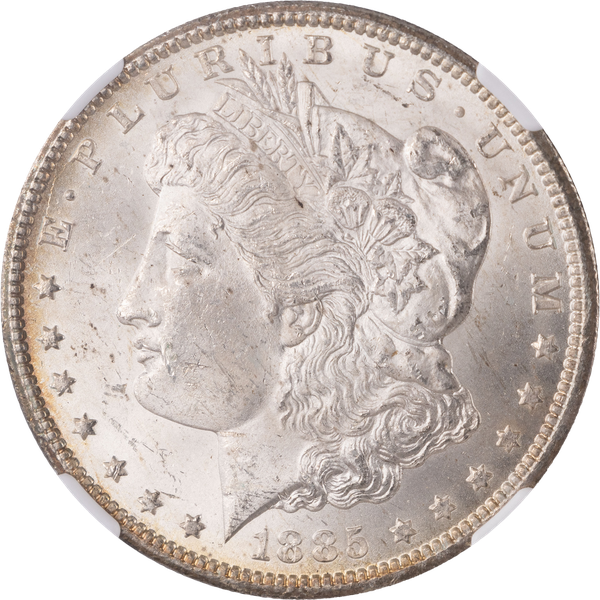 1885-CC Morgan Silver Dollar, NGC Certified, Choice Uncirculated