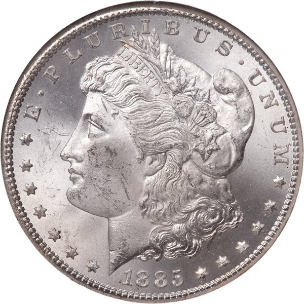 1885-CC Morgan Silver Dollar